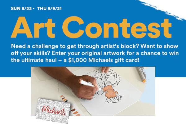 Michaels Art Contest: Win Michaels Gift Cards