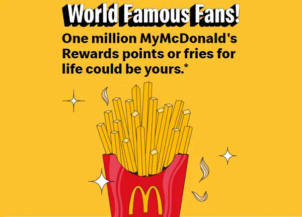 McDonald’s World Famous Fan Contest (67 Winners)