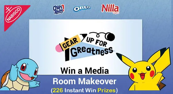 Nabisco Gear Up For Greatness Sweepstakes (226 Instant Winners)