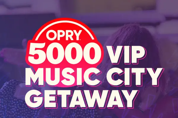 Opry 5000 VIP Music City Nashville Getaway