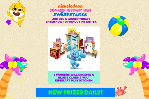 Nickelodeon Summer Instant Win Sweepstakes (Daily Prizes)
