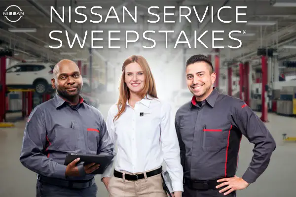 Nissan Service Sweepstakes: Win $40000 Car Cash