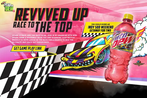 Pepsi Mtn Dew – Revvved Up Race To The Top At Speedway Giveaway