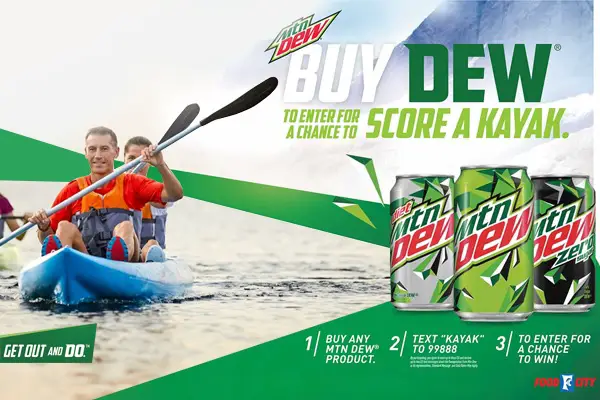 Mtn Dew Kayak Sweepstakes (10 Winners)