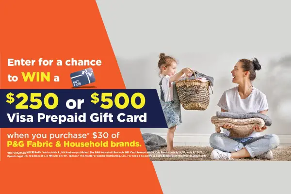 The P&G Household Products Gift Card Sweepstakes