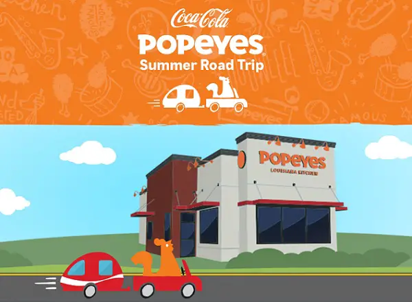 Popeyes Summer Road Trip Sweepstakes (781 Winners)