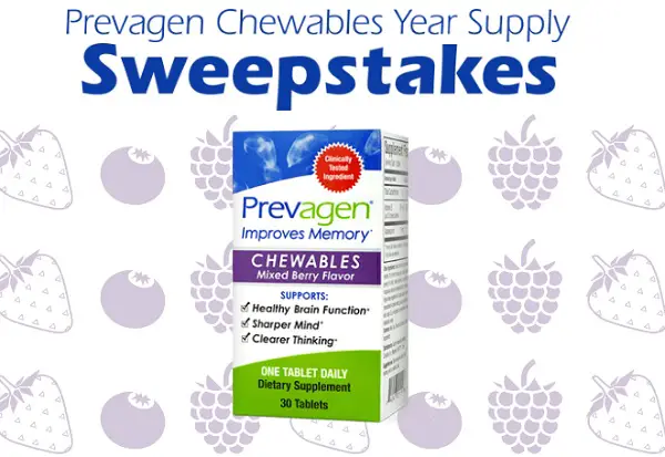 Win a Year Supply of Prevagen Chewables