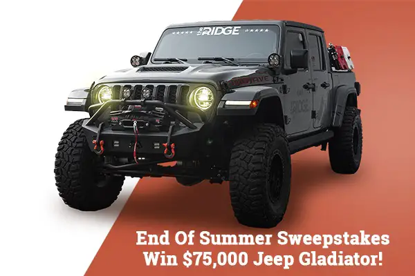 Win $75000 Jeep Gladiator in Ridge Wallet End of Summer Sweepstakes