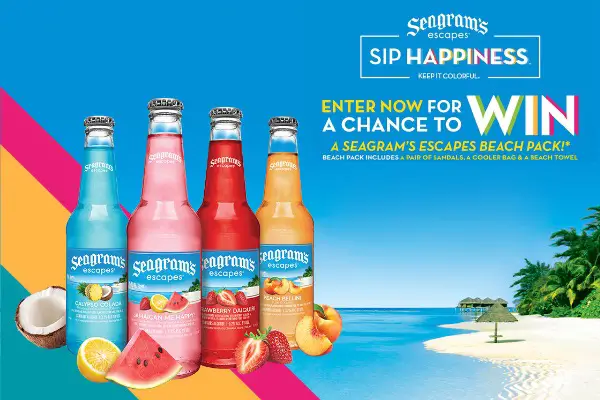 Seagram’s Spring Beach Escape Sweepstakes (100 Winners)