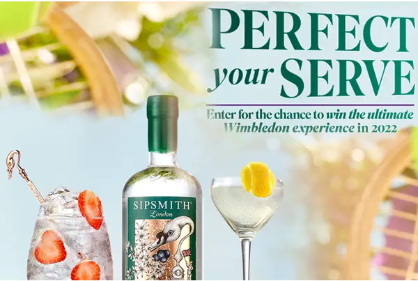 Wimbledon Sipsmith Sweepstake (Over 200 Weekly Prizes)