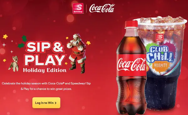 Speedway Sip & Play Sweepstakes and Instant Win Game
