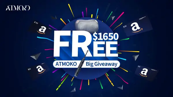 Atmoko Spin to Win Giveaway (78 Winners)