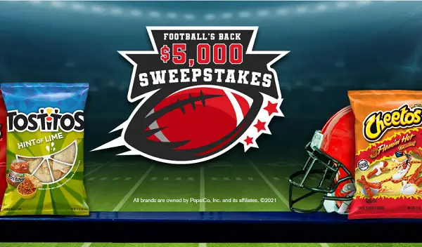 Football's Back Sweepstakes: Win $5000 Cash