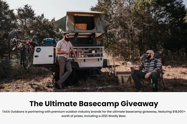 TAXA Outdoors Ultimate Basecamp Giveaway