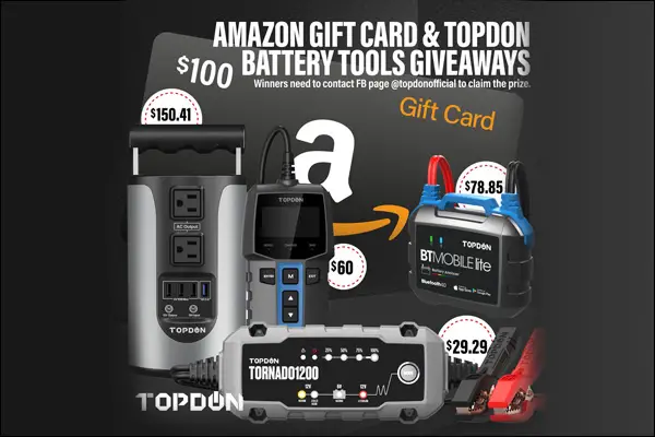 Topdon Products Giveaway (50 Winners)