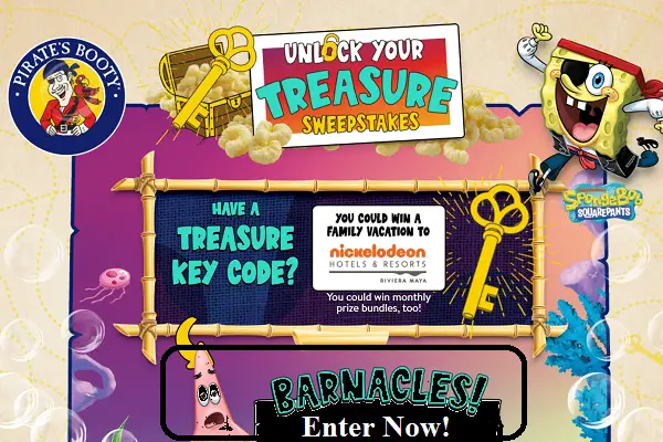 Pirate's Booty Sweepstakes and Instant Win Game (400K+ Winners)