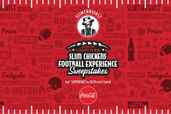 Slim Chickens Football Experience Sweepstakes