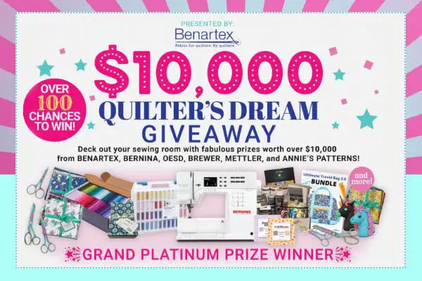 Win rewards $10,000 for your sewing room