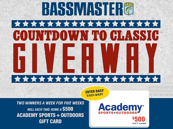 Bassmaster Countdown To Classic Giveaway (Weekly Winners)
