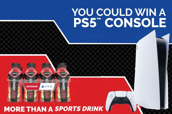 Bodyarmor Win PS5 Back to School Sweepstakes