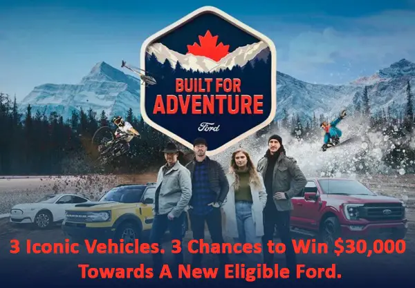 Ford Built For Adventure Sweepstakes