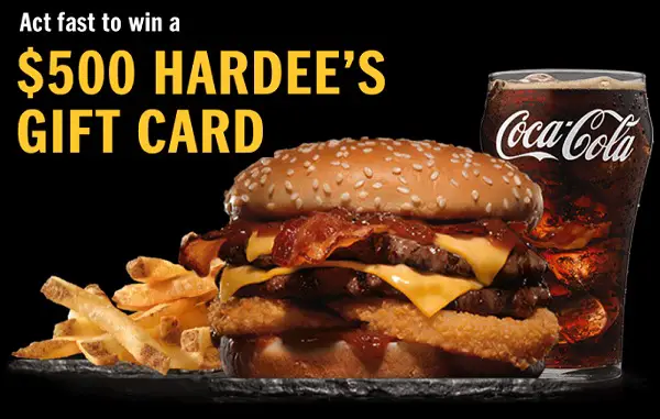 Hardee’s Free Gift Card Giveaway