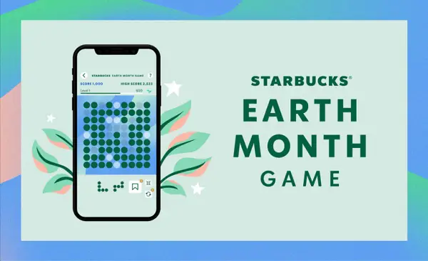 Starbucks Earth Month Instant Win Game