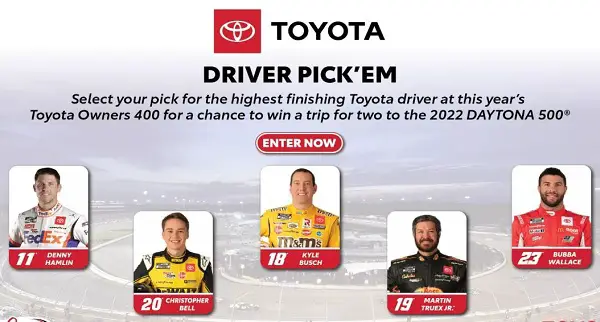 Toyota Driver Pick'em Sweepstakes