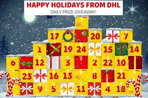DHL Advent Calendar 24 Days of Giveaways (Daily Winners)