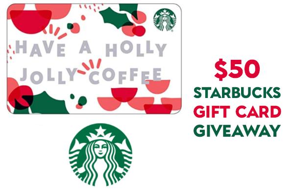 $50 Starbucks Gift Card Giveaway