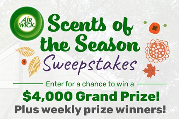 Scents of the Season Sweepstakes: Win a $4000 Check + Weekly Prize