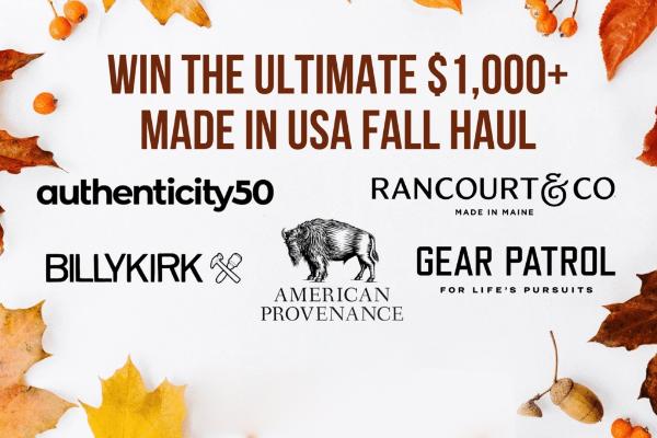 American Made Fall giveaway: Win the Ultimate $1,000 Made in USA Fall Haul