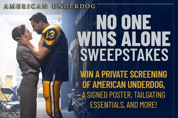 Lions Gate Entertainment - No One Wins Alone Sweepstakes