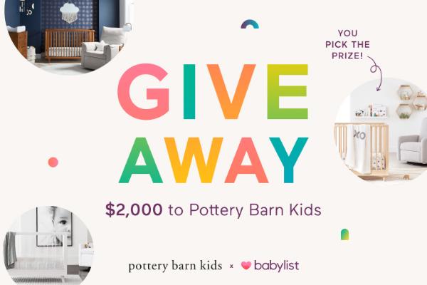 Win a $2000 Pottery Barn Kids Gift Card