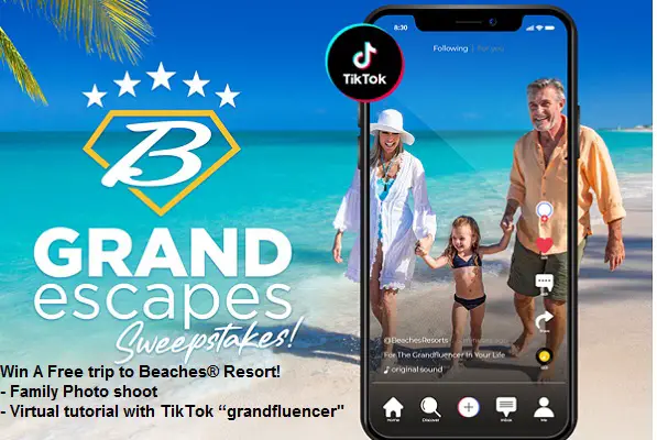 Beaches GrandEscapes Sweepstakes: Win A Free Beach Vacation