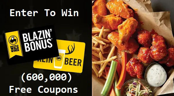 Buffalo Wild Wings Blazin Bonus Promotion (600000 Prizes)