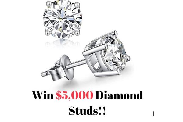 Win $5,000 Diamond Studs