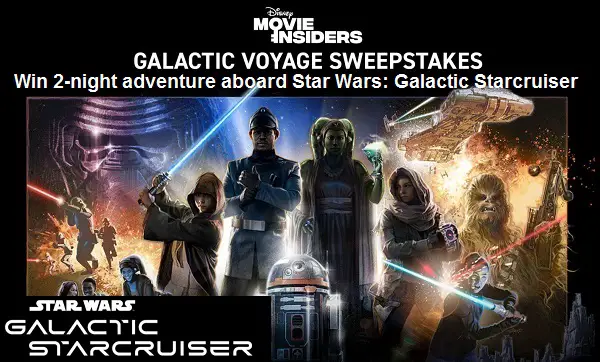 Disney Movie Insiders Galactic Voyage Sweepstakes: Win A Free Trip