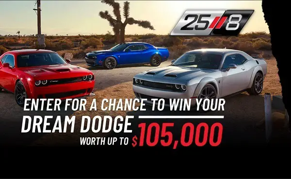 The Dodge Operation 25/8 Sweepstakes: Win $105,000 Custom Car (24 Winners)