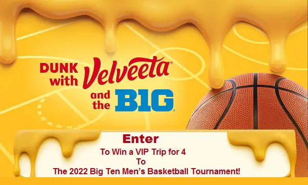 Velveeta Big Ten Basketball Instant Win Game: Win Over 4000 Prizes!