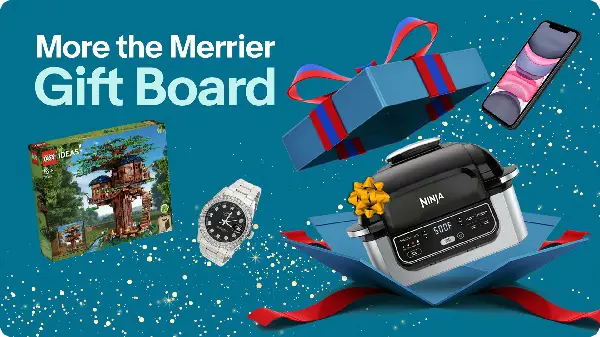 Ebay’s More The Merrier Gift Board Sweepstakes: Win 82 Items in Grand Prize