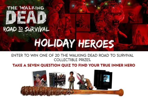 Win The Walking Dead Road to Survival Holiday Sweepstakes (20 Winners)