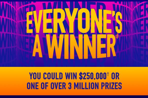 Dave & Buster’s everyone’s a Winner Sweepstakes: Win instant Prizes Up to $811,795