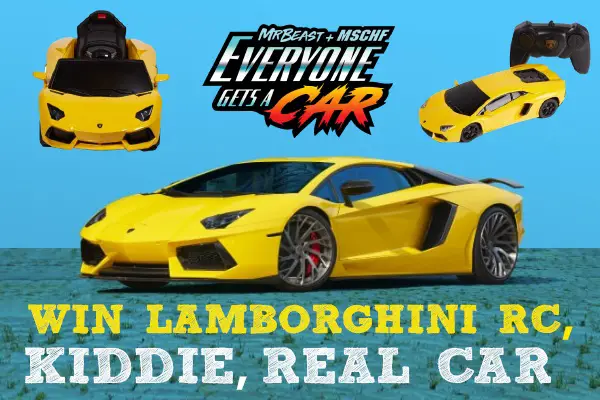 MR Beast Lamborghini Car Giveaway