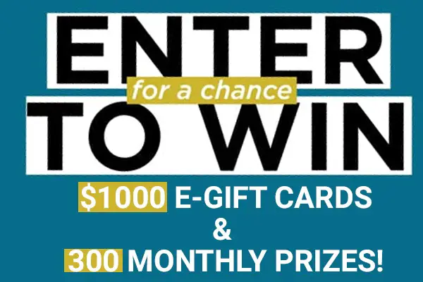 Fall In Love With Kohl's Sweepstakes: Win $1000 E-Gift Cards Every Month