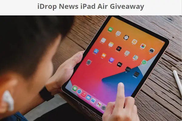 Free Apple iPad Air Giveaway