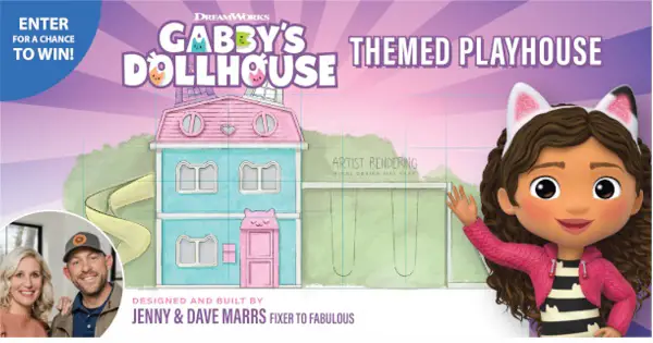 Win Gabby’s Dollhouse Themed Playhouse Sweepstakes & $250 Walmart Free Gift Card