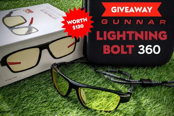 Gunnar Lightning Bolt 360 Gaming Glasses Giveaway