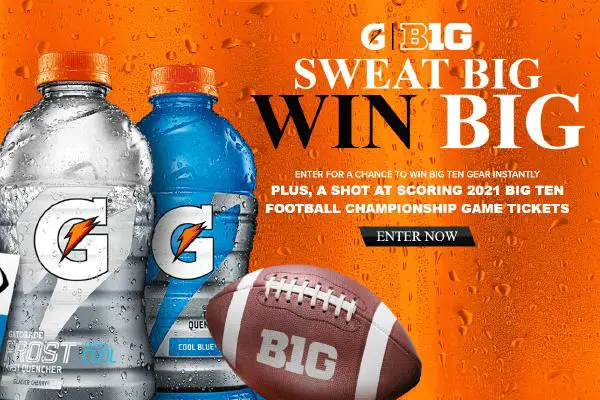 Gatorade Sweat Big Win Big Instant Win Game (1336 Prizes)