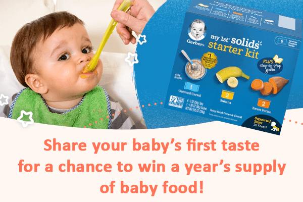Gerber Love at First Taste Giveaway: Win Free Food For a Year!